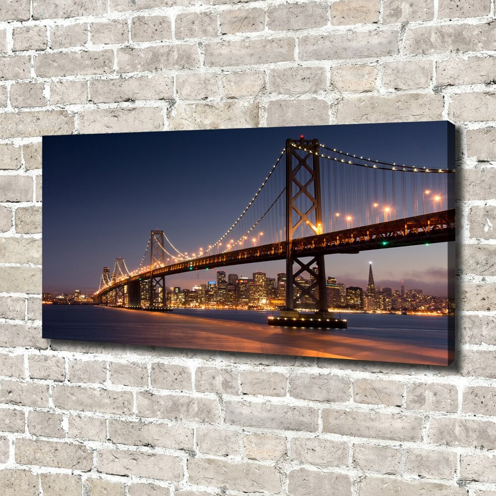 Canvas wall art San Francisco bridge