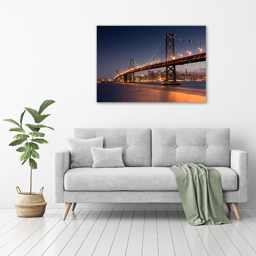 Canvas wall art San Francisco bridge