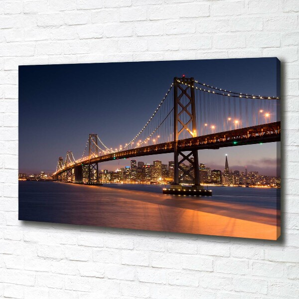 Canvas wall art San Francisco bridge