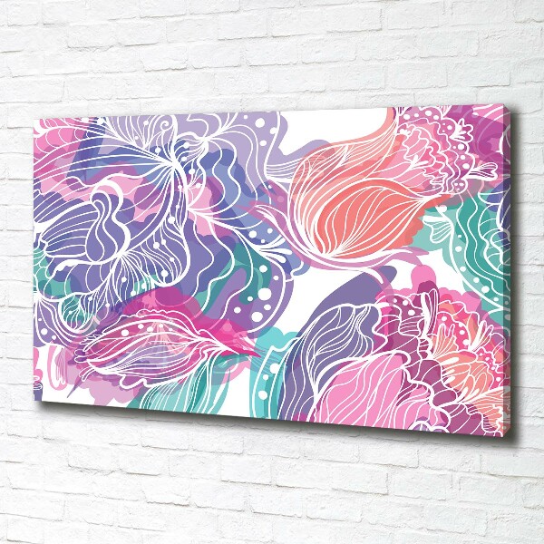 Canvas wall art Magic Flowers