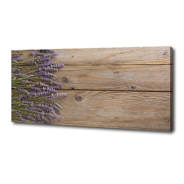 Canvas wall art Lavender on wood