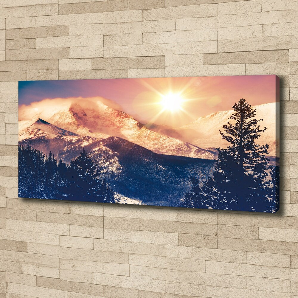 Canvas wall art Colorado mountains