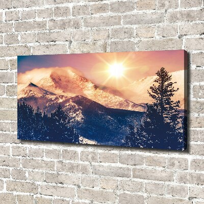 Canvas wall art Colorado mountains