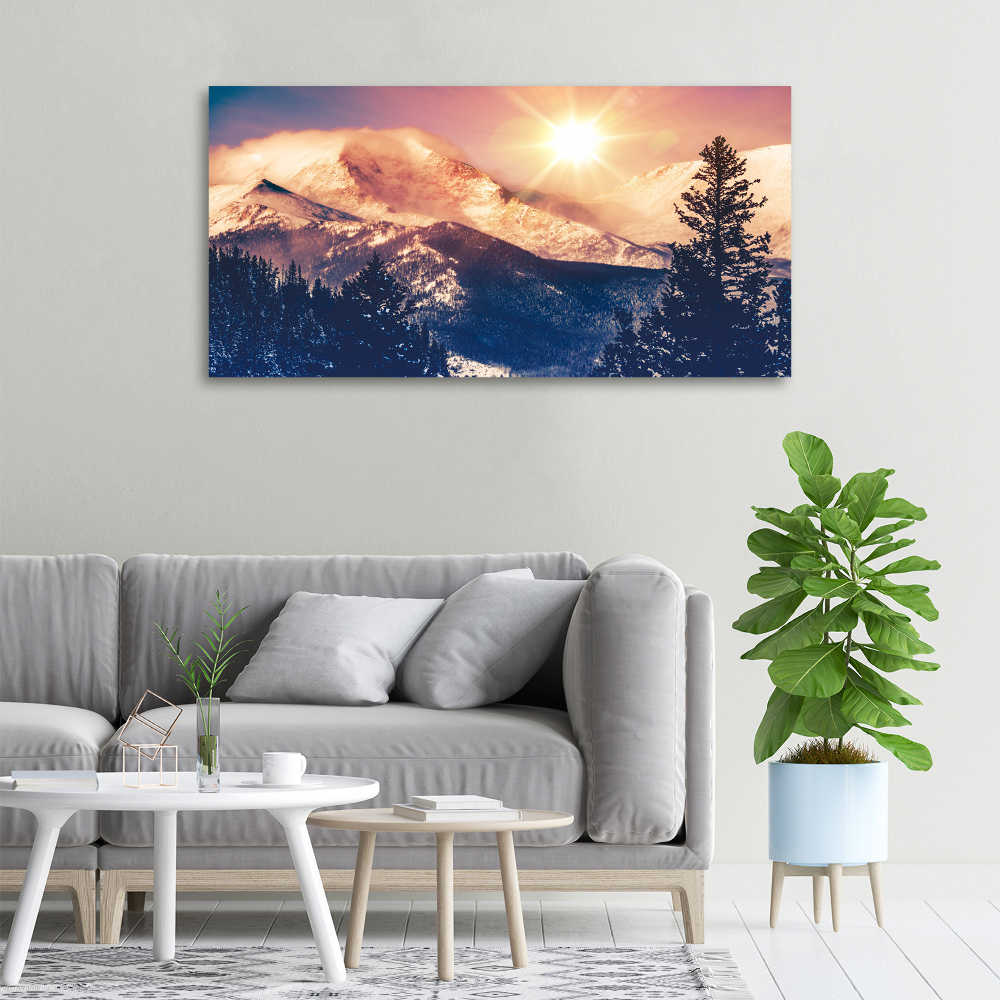 Canvas wall art Colorado mountains