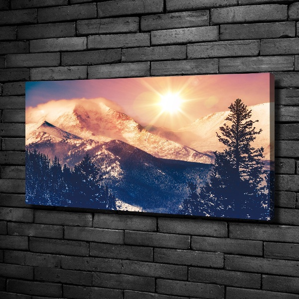 Canvas wall art Colorado mountains