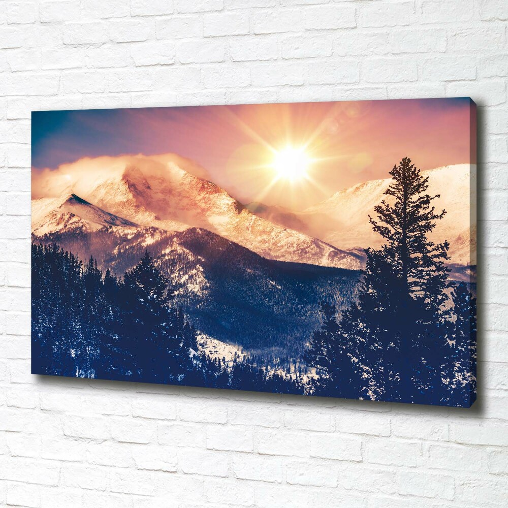 Canvas wall art Colorado mountains