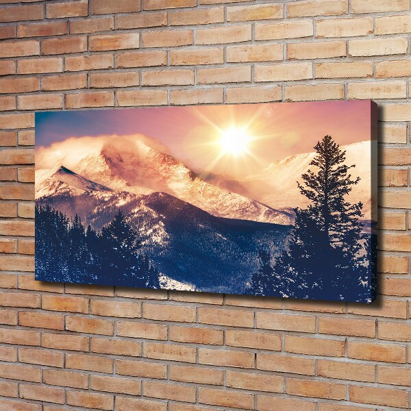 Canvas wall art Colorado mountains