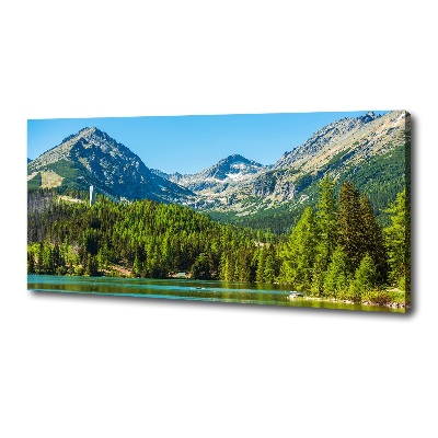 Canvas wall art Lake in the mountains