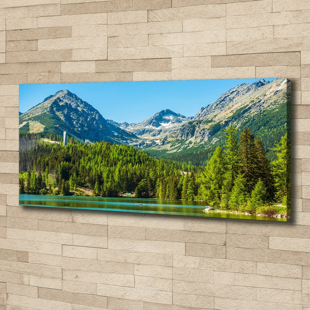 Canvas wall art Lake in the mountains