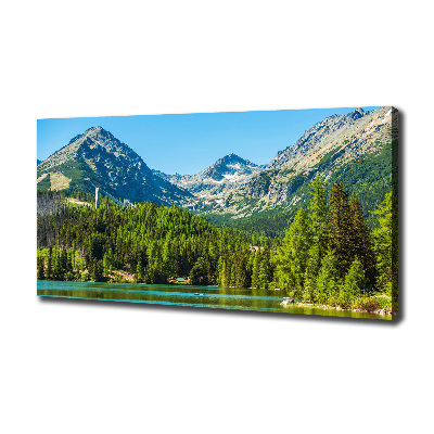 Canvas wall art Lake in the mountains