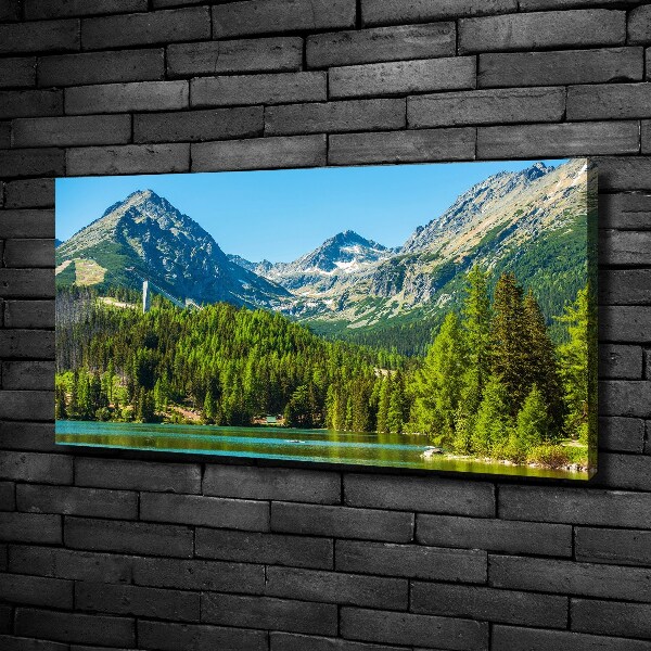 Canvas wall art Lake in the mountains