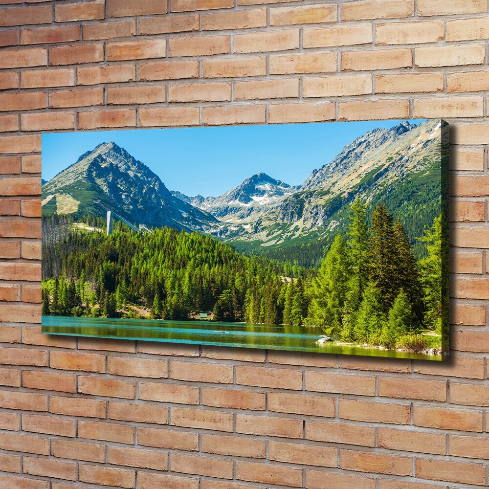 Canvas wall art Lake in the mountains