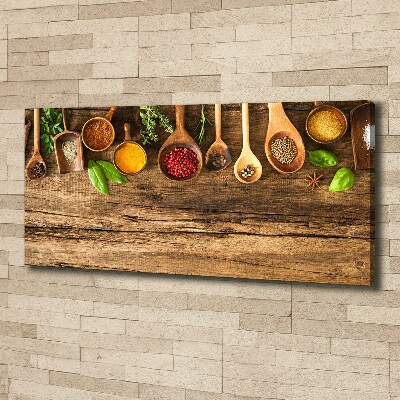 Canvas wall art Wood spices