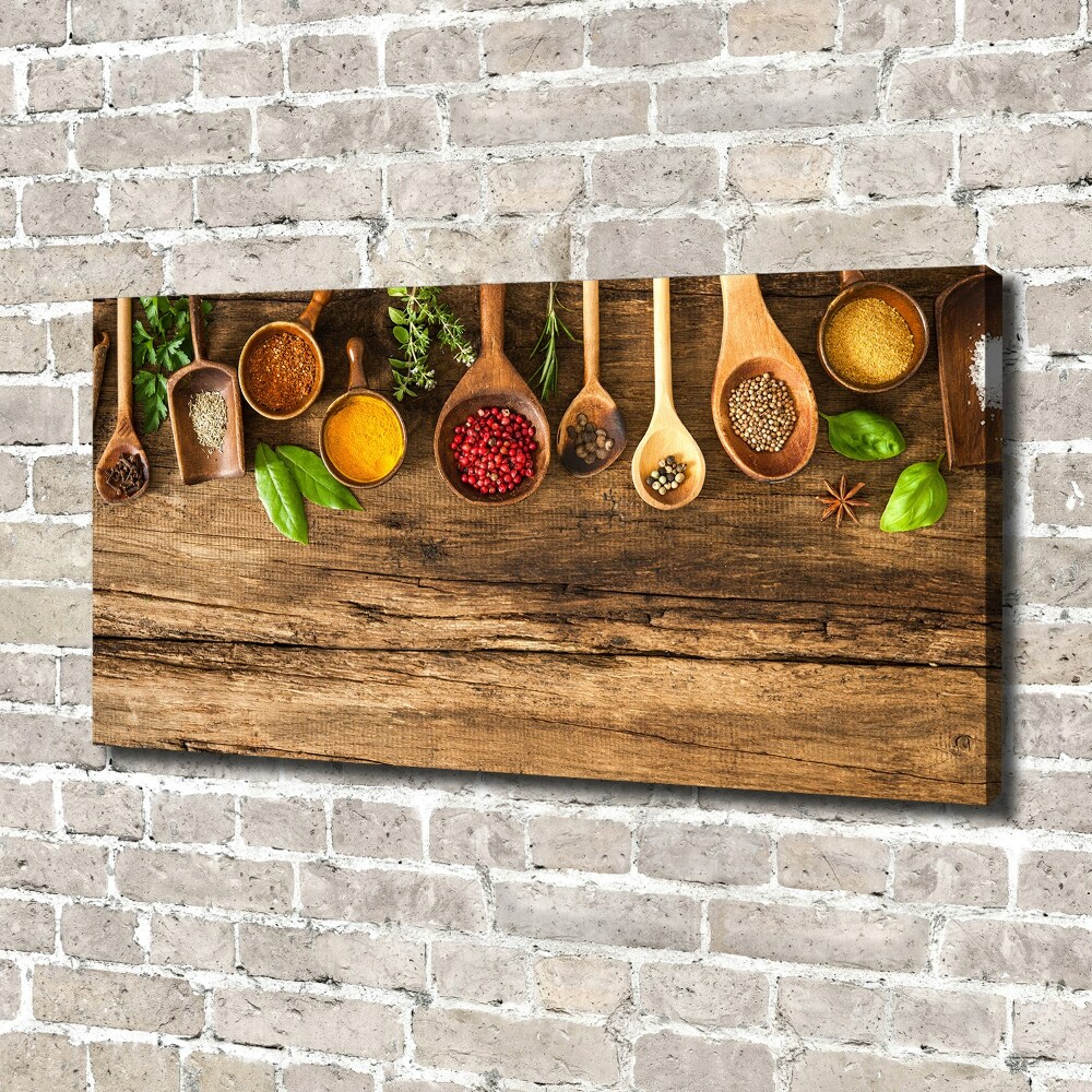 Canvas wall art Wood spices