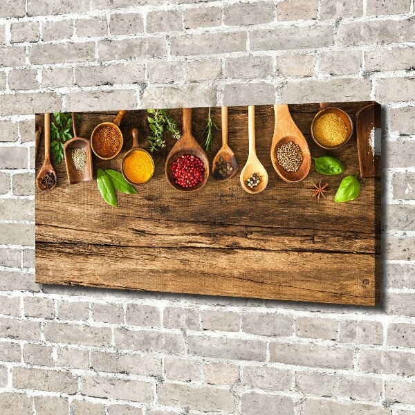 Canvas wall art Wood spices