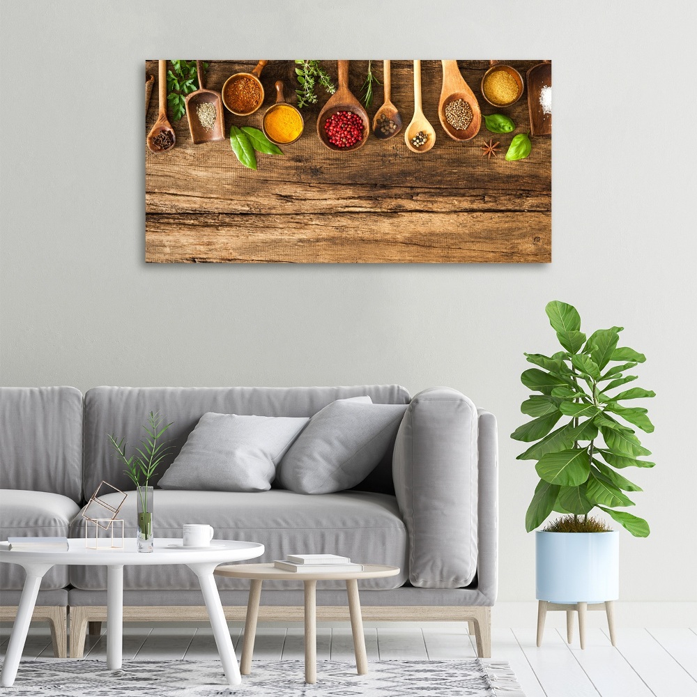 Canvas wall art Wood spices