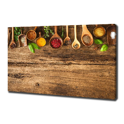 Canvas wall art Wood spices