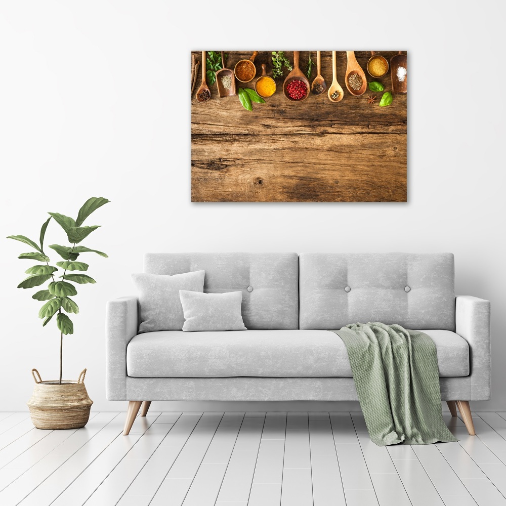 Canvas wall art Wood spices