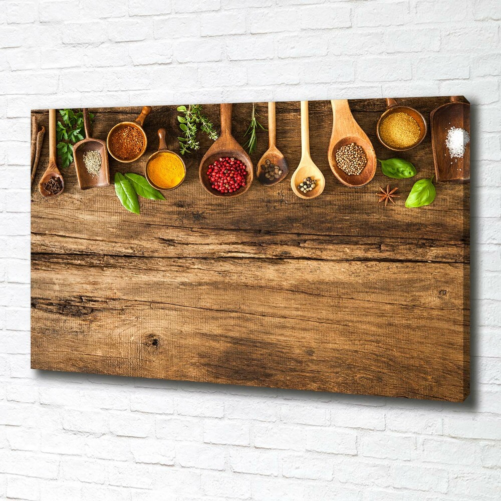 Canvas wall art Wood spices