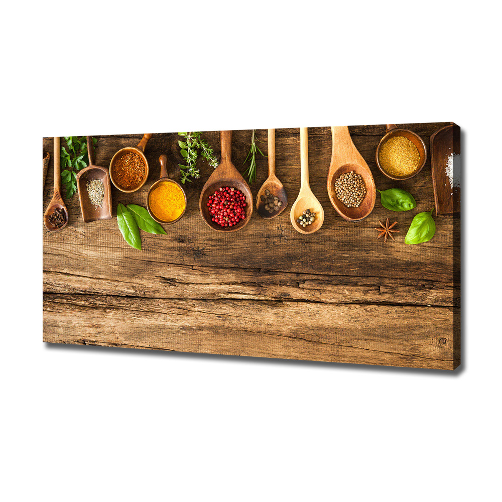 Canvas wall art Wood spices