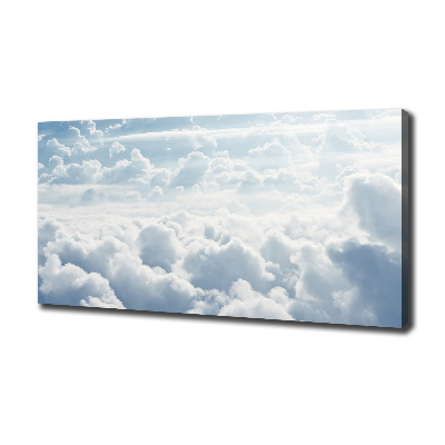 Canvas wall art Bird's flight clouds