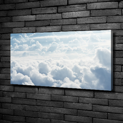 Canvas wall art Bird's flight clouds