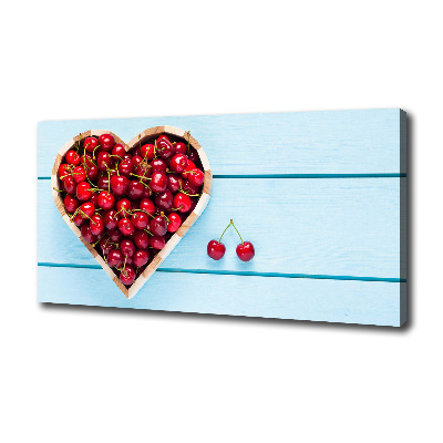 Canvas wall art Cherry heart