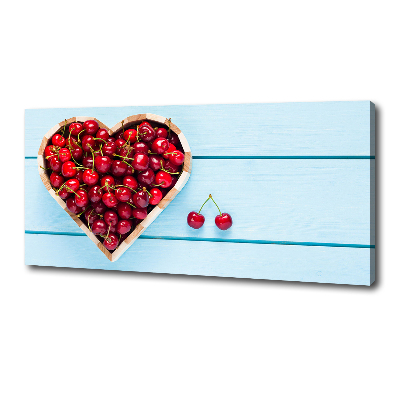 Canvas wall art Cherry heart