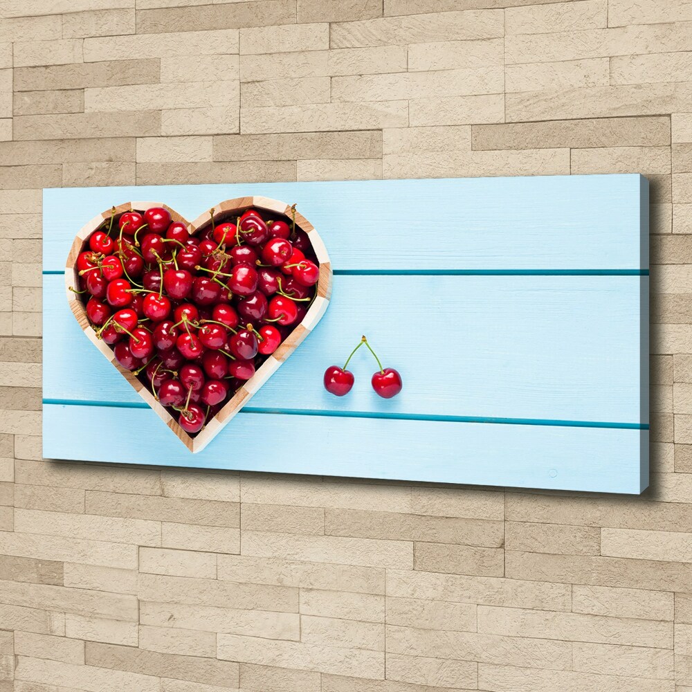 Canvas wall art Cherry heart