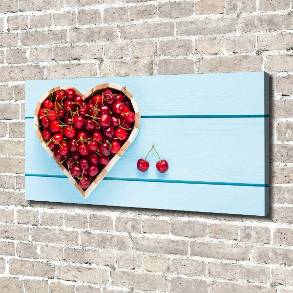 Canvas wall art Cherry heart