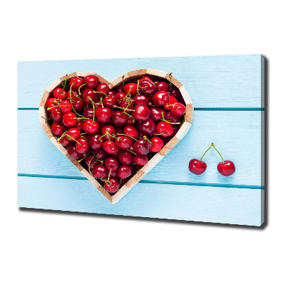 Canvas wall art Cherry heart