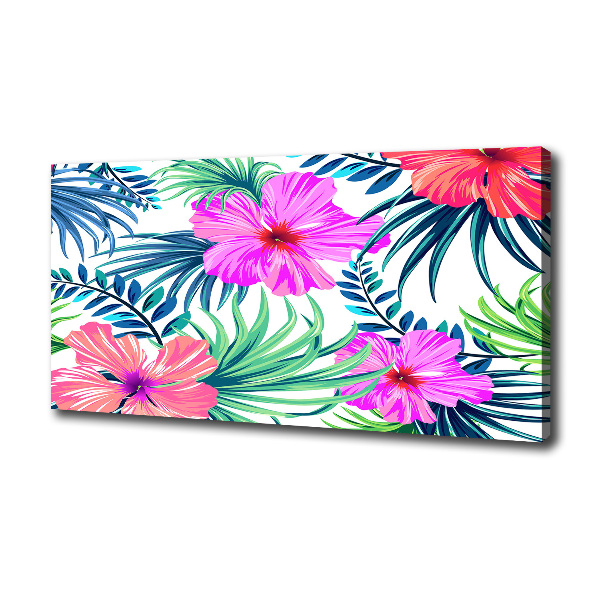 Canvas wall art Hawaiian flowers