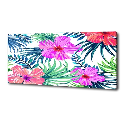 Canvas wall art Hawaiian flowers