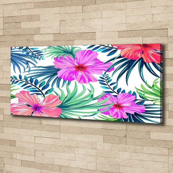 Canvas wall art Hawaiian flowers