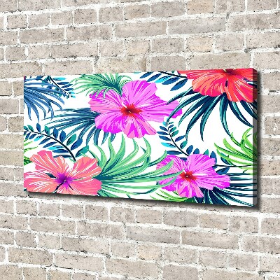 Canvas wall art Hawaiian flowers