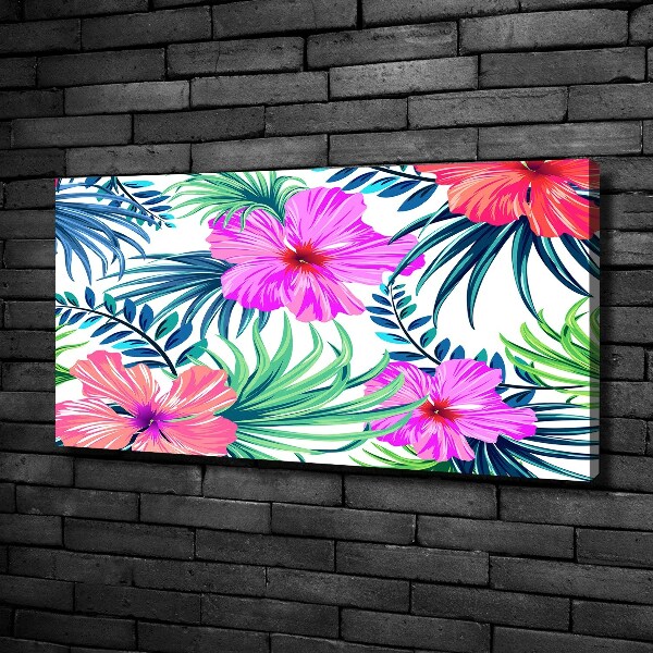 Canvas wall art Hawaiian flowers