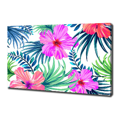 Canvas wall art Hawaiian flowers