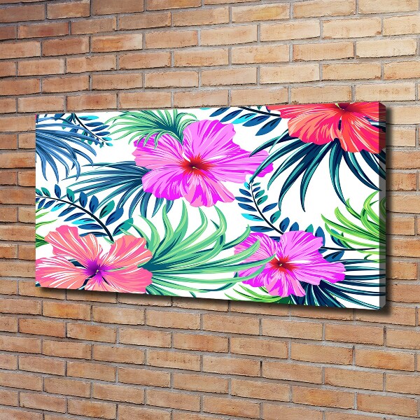 Canvas wall art Hawaiian flowers