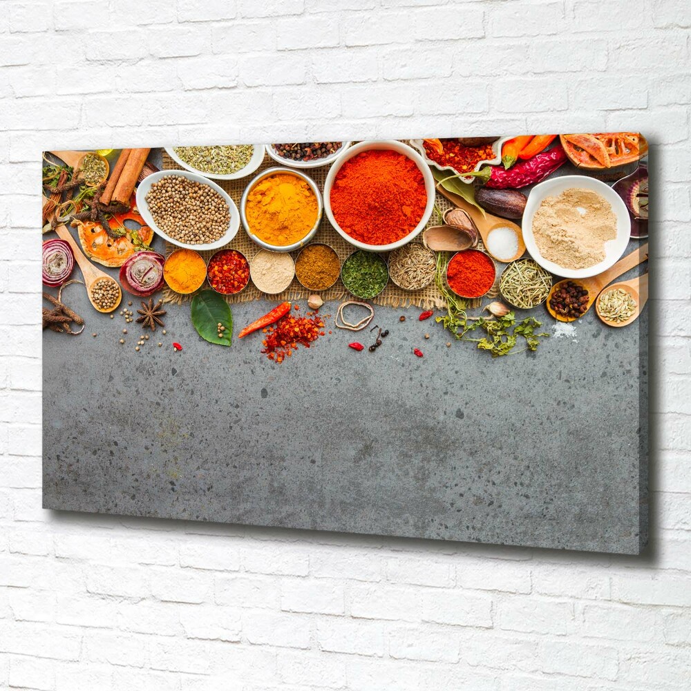 Canvas wall art A mixture of spices