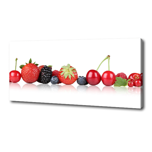 Canvas wall art Fruit in a row