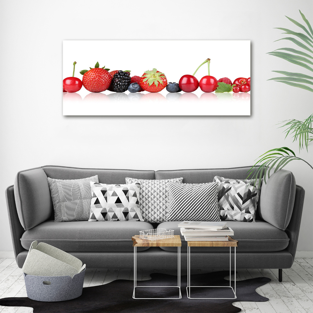 Canvas wall art Fruit in a row