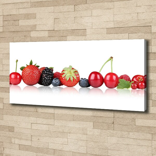 Canvas wall art Fruit in a row