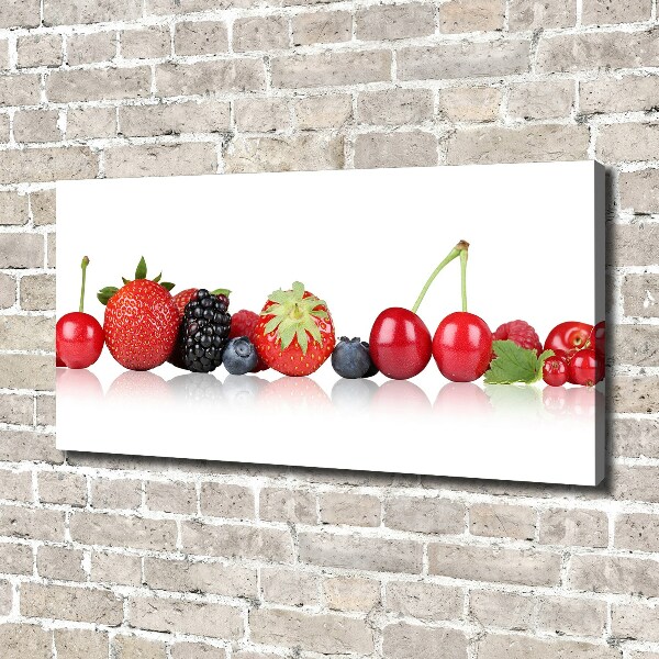 Canvas wall art Fruit in a row