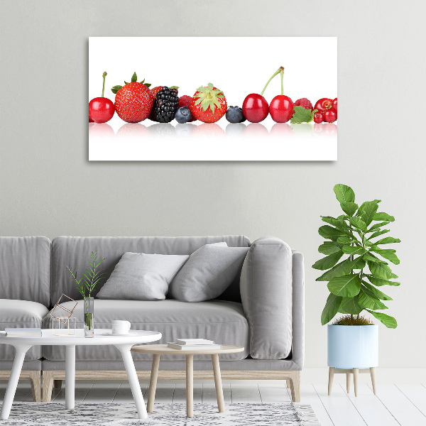 Canvas wall art Fruit in a row