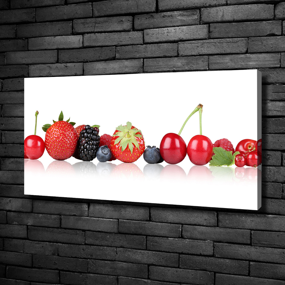 Canvas wall art Fruit in a row