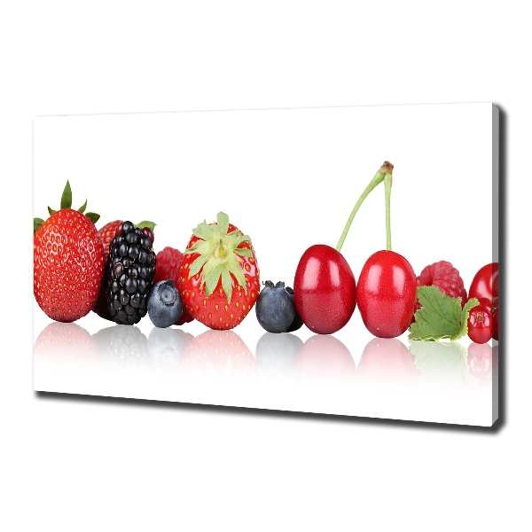 Canvas wall art Fruit in a row