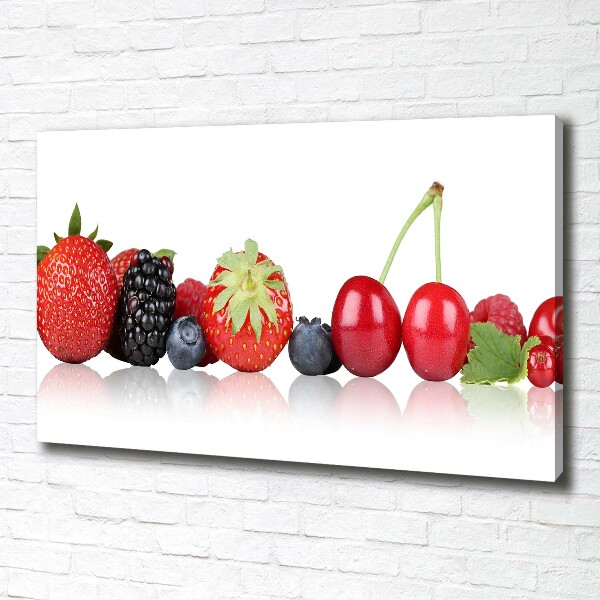 Canvas wall art Fruit in a row