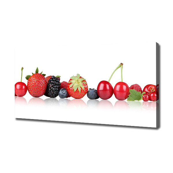 Canvas wall art Fruit in a row