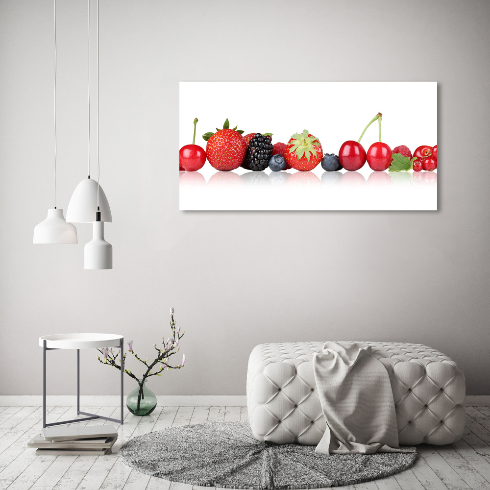 Canvas wall art Fruit in a row