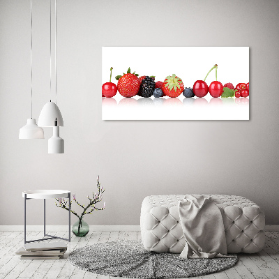 Canvas wall art Fruit in a row